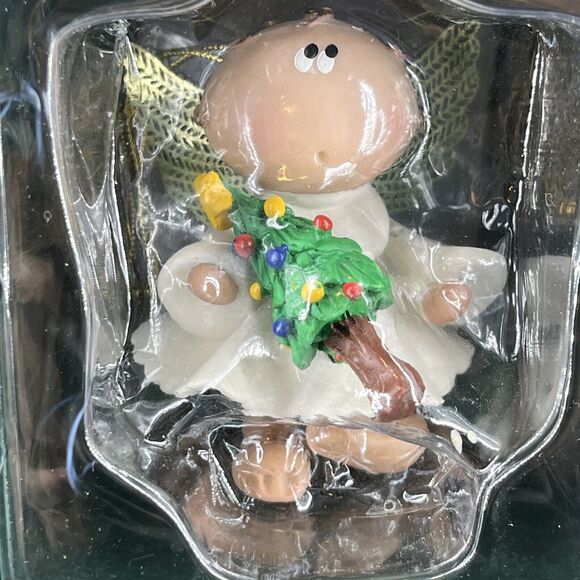 Angel Cheeks Christmas Ornaments, Set of 4 New In Box - Picture 2 of 10